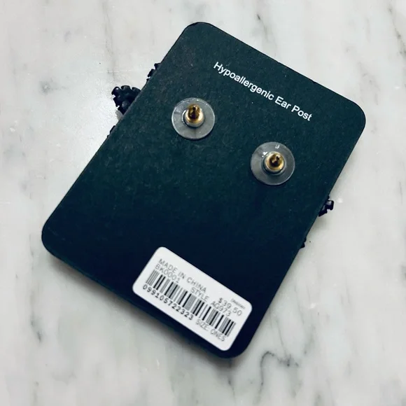 NWT J.Crew Pave Flower Earring OS - Picture 3 of 3